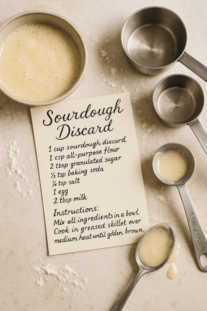Gluten Free Sourdough Discard Recipe: Easy, Flavorful, No-Waste Bakes 13 gluten free sourdough discard recipe card