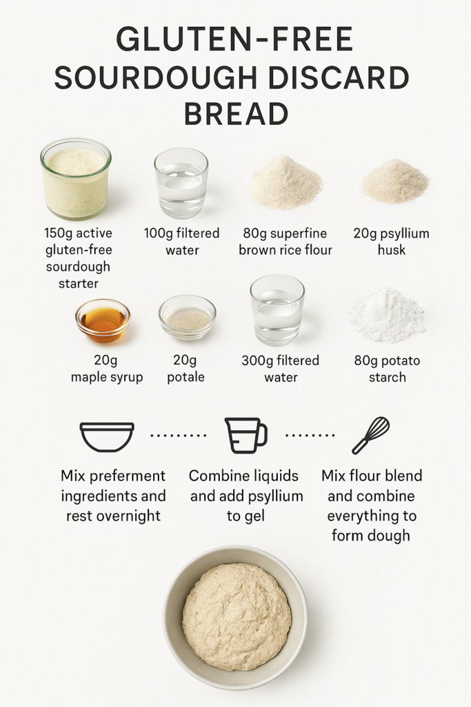 Gluten Free Sourdough Discard Recipe: Easy, Flavorful, No-Waste Bakes 11 gluten free flours and sourdough discard ingredients