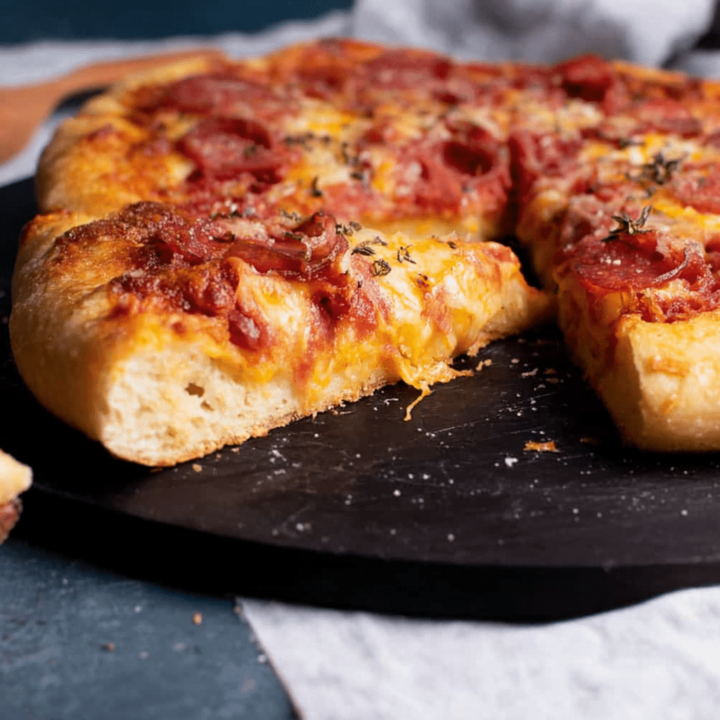 serving-discard-pizza-dough-sourdoughs Serving discard pizza dough sourdough slice