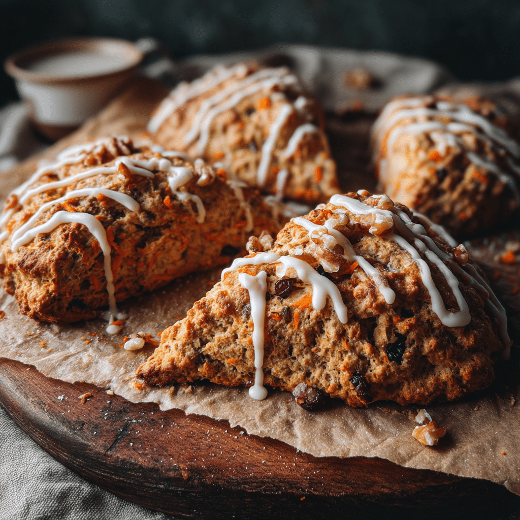 shaped-carrot-cake-scones shaped scone dough ready to bake