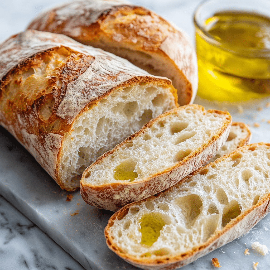Sourdough Bread Ciabatta: Crisp, Airy, and Totally Worth It 10 sliced sourdough ciabatta loaf