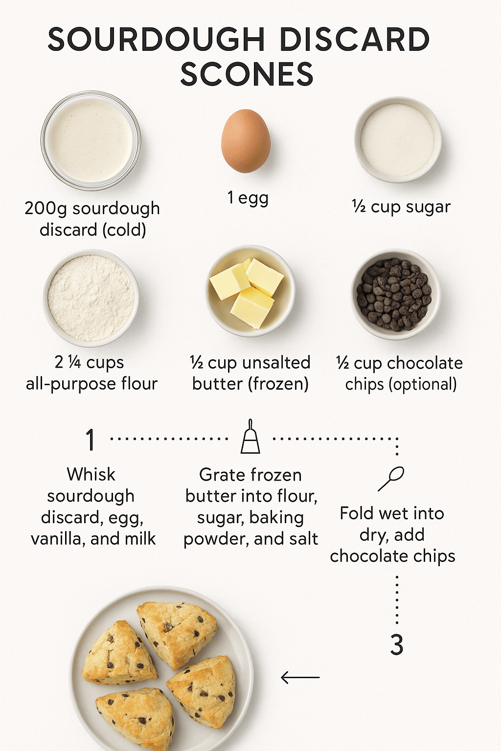 sourdough-discard-scones-ingredients sourdough discard scones ingredients
