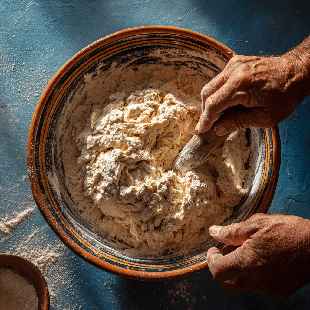 How to Make Sourdough Bread Without a Starter (Yes, Really!) 6 mixing sourdough without a starter