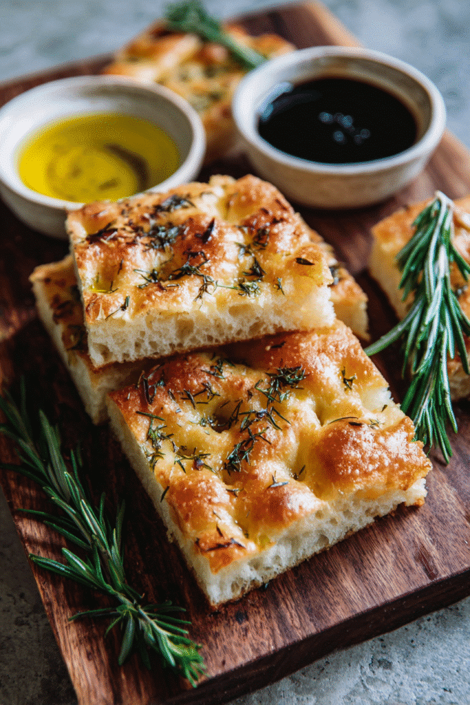 Sourdough Discard Focaccia – 1 Easy Recipe for Golden, Chewy Bread 10 served sourdough discard focaccia slices